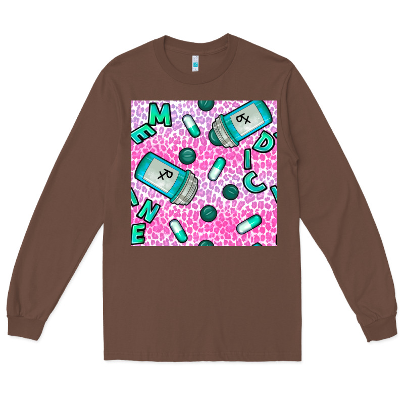 Western Medicine Seamless Pattern Long Sleeve Tee by BundleAndBundleShop | Teevron