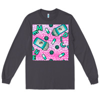 Smoke Western Medicine Seamless Pattern Long Sleeve Tee - BundleAndBundleShop