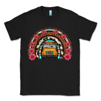 Black school bus leopard cowhide rainbow Classic Tee - Artiststas