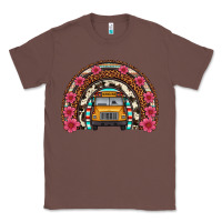 Chestnut school bus leopard cowhide rainbow Classic Tee - Artiststas