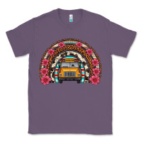 Lavender school bus leopard cowhide rainbow Classic Tee - Artiststas