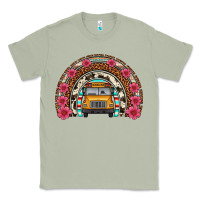 Matcha school bus leopard cowhide rainbow Classic Tee - Artiststas