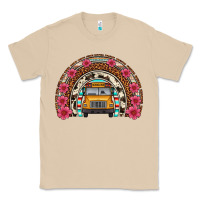 Mushroom school bus leopard cowhide rainbow Classic Tee - Artiststas
