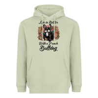 Matcha life is better with a french bulldog Heavyweight Hoodie - JahusDesignShop