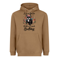 Toasted Coconut life is better with a french bulldog Heavyweight Hoodie - JahusDesignShop