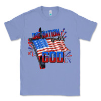Colony Blue One nation under god 4th of july Classic Tee - CowGirlArtShop