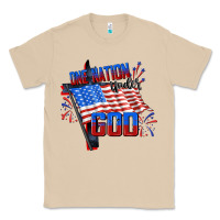Mushroom One nation under god 4th of july Classic Tee - CowGirlArtShop