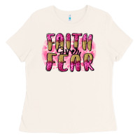 Bone Faith over fear  Breast Cancer Awareness Ladies Tee - FaDigitalArtStudio