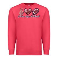 Cardinal peace love football Premium Sweatshirt - JahusDesignShop