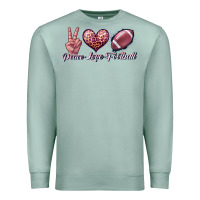 Seafoam peace love football Premium Sweatshirt - JahusDesignShop