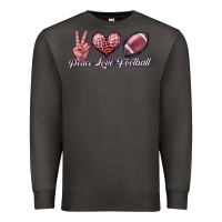 Smoke peace love football Premium Sweatshirt - JahusDesignShop