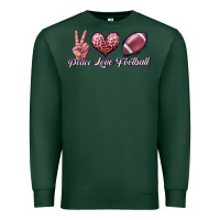 Sports Green peace love football Premium Sweatshirt - JahusDesignShop