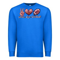 True Royal peace love football Premium Sweatshirt - JahusDesignShop