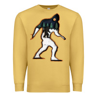 Antique Gold bigfoot wood layered christmas Premium Sweatshirt - DesigneFamous