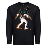 Black bigfoot wood layered christmas Premium Sweatshirt - DesigneFamous