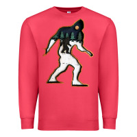 Cardinal bigfoot wood layered christmas Premium Sweatshirt - DesigneFamous