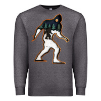 Charcoal Heather bigfoot wood layered christmas Premium Sweatshirt - DesigneFamous