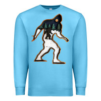 Ocean Blue bigfoot wood layered christmas Premium Sweatshirt - DesigneFamous