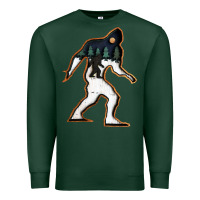 Sports Green bigfoot wood layered christmas Premium Sweatshirt - DesigneFamous