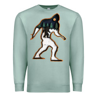 Seafoam bigfoot wood layered christmas Premium Sweatshirt - DesigneFamous