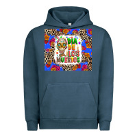 Pigment Midnight Navy Dia de los muertos Urban Hoodie - RanaPortraitStore