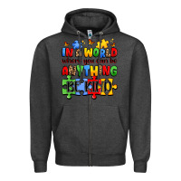 Charcoal Heather in a world where you can be anything be kind Zipper Hoodie - JahusDesignShop