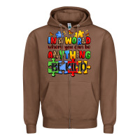 Chestnut in a world where you can be anything be kind Zipper Hoodie - JahusDesignShop