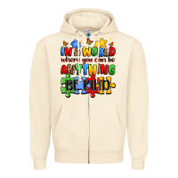 Sandshell in a world where you can be anything be kind Zipper Hoodie - JahusDesignShop
