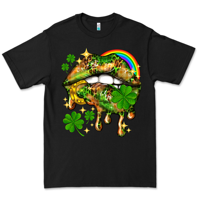 St. Patrick's Day Lips Premium Tee by HowdyJamesFarm | Teevron