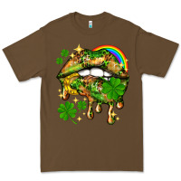 Cacao St. Patrick's Day lips Premium Tee - HowdyJamesFarm