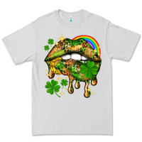 Dove Grey St. Patrick's Day lips Premium Tee - HowdyJamesFarm