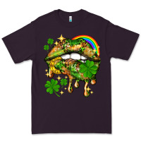 Plum St. Patrick's Day lips Premium Tee - HowdyJamesFarm