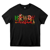 Black howdy christmas gingerman bread with cowboy Heavy Core Tee - CowGirlArtShop