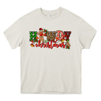 Cream howdy christmas gingerman bread with cowboy Heavy Core Tee - CowGirlArtShop
