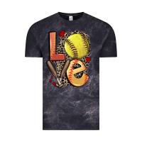 Cloud Black love softball Vintage Tee - FaDigitalArtStudio