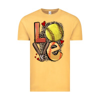Vintage Mustard love softball Vintage Tee - FaDigitalArtStudio