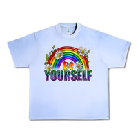 Grape Ice Be Yourself Pride Lgbtq Urban Heavy Tee - BundleAndBundleShop