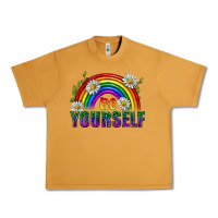 Peanut Butter Be Yourself Pride Lgbtq Urban Heavy Tee - BundleAndBundleShop