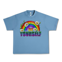 Pebble Blue Be Yourself Pride Lgbtq Urban Heavy Tee - BundleAndBundleShop