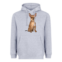 Heather Grey chihuahua Heavyweight Hoodie - JahusDesignShop