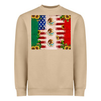 Mushroom American flag mexico flag sunflower cactus Heavyweight Sweatshirt - JahusDesignShop