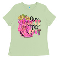 Matcha give cancer the boot Ladies Tee - FaDigitalArtStudio