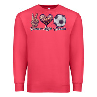 Cardinal peace love soccer Premium Sweatshirt - JahusDesignShop
