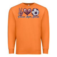 Carrot peace love soccer Premium Sweatshirt - JahusDesignShop