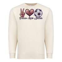 Sandshell peace love soccer Premium Sweatshirt - JahusDesignShop