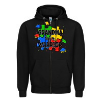 Black grandma of a warrior Zipper Hoodie - JahusDesignShop