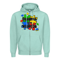 Grandma Of A Warrior Zipper Hoodie | Teevron