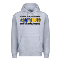 Heather Grey its okay to be little extra Premium Hoodie - Artiststas
