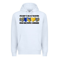 White its okay to be little extra Premium Hoodie - Artiststas