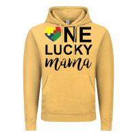 Vintage Mustard one lucky mama Vintage Hoodie - CowhideDigitalArt